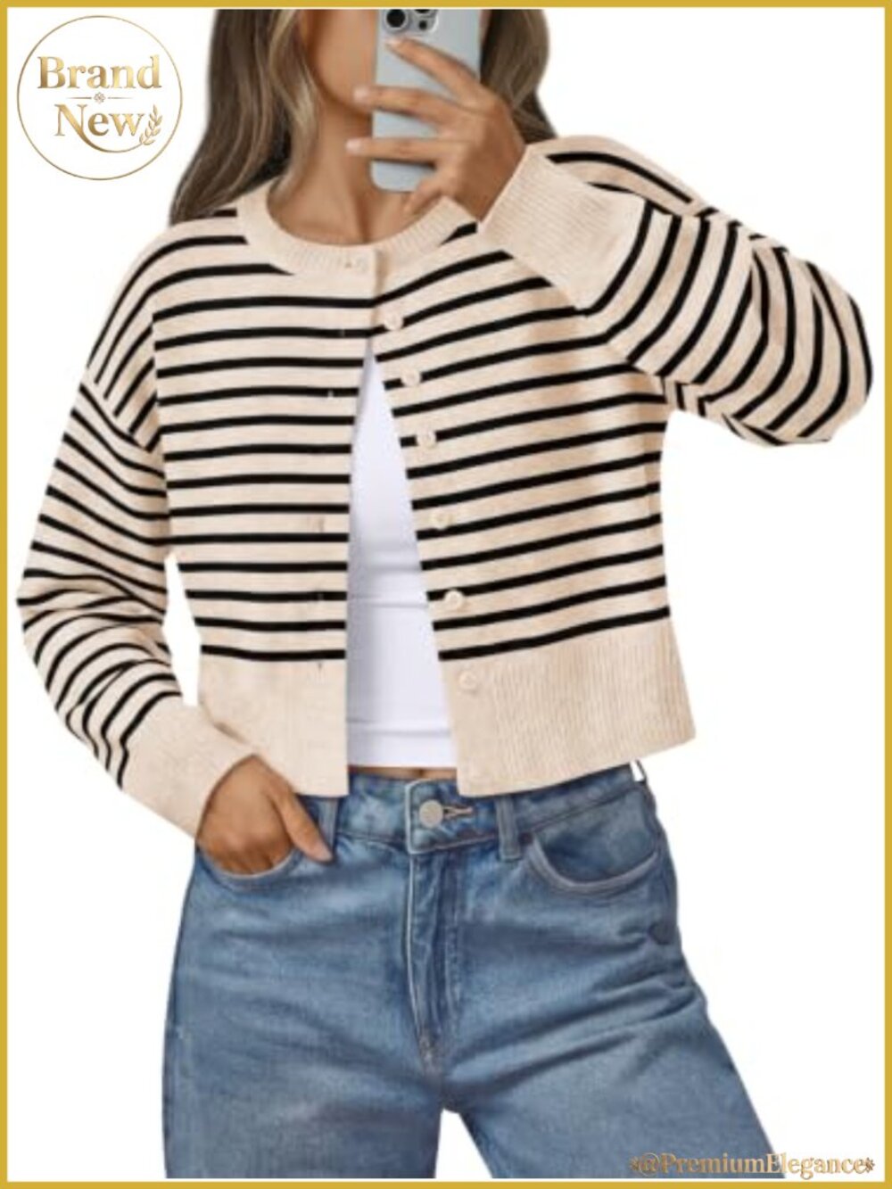 Lightweight Cropped Knit Cardigan Buttery Soft Fall Cute Sweaters